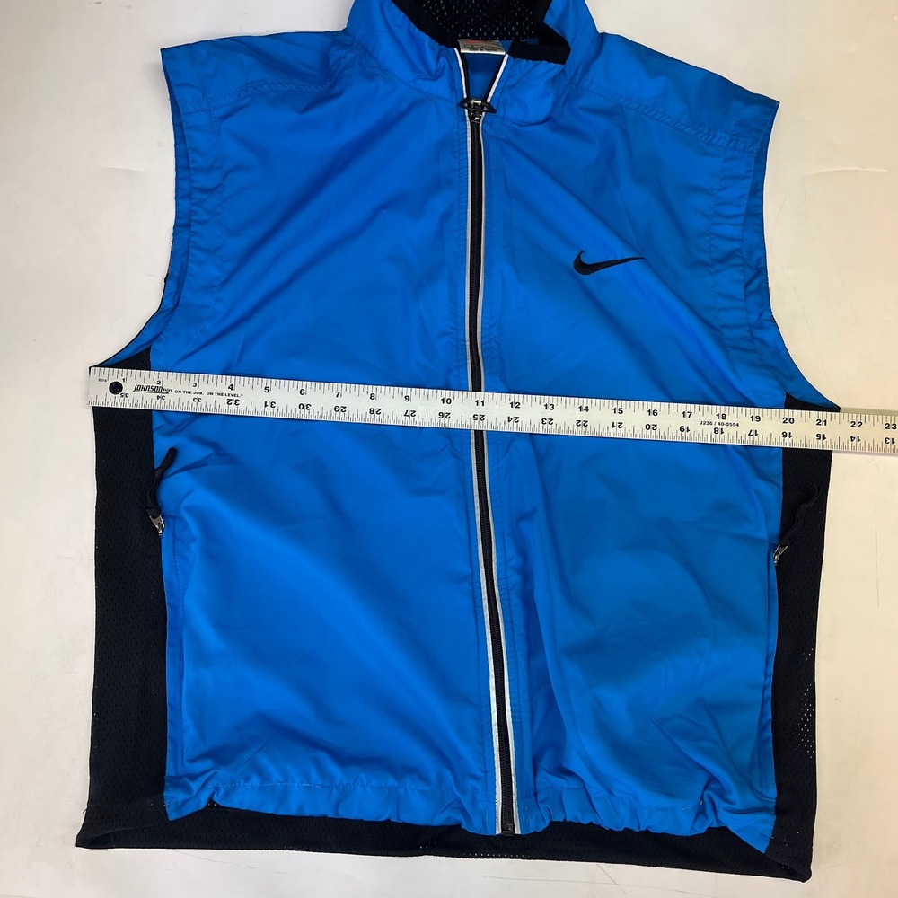 Nike Mens Vintage Mesh Back Reflective Full Zip Running Training Vest M - Picture 13 of 15